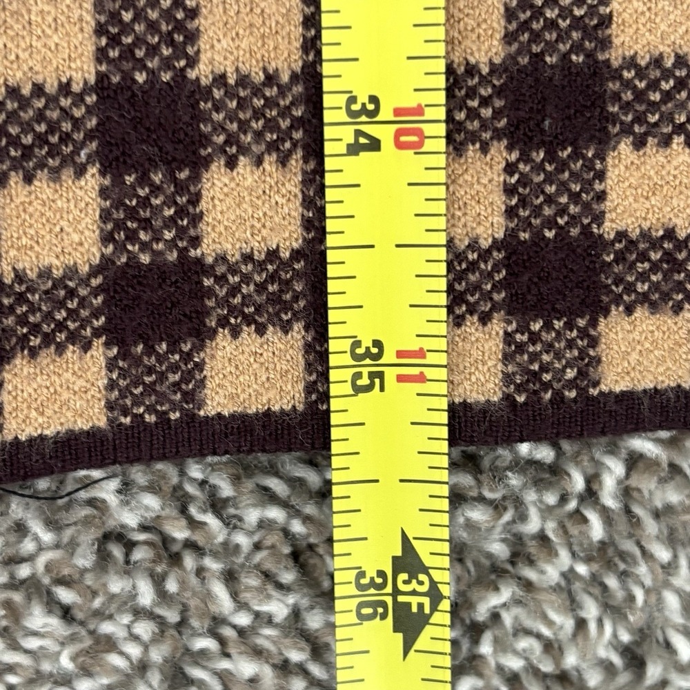 RACHEL Rachel Roy Womens Plaid Sweater Coat Duster Cardigan Sz S Preppy Academia - Picture 13 of 15